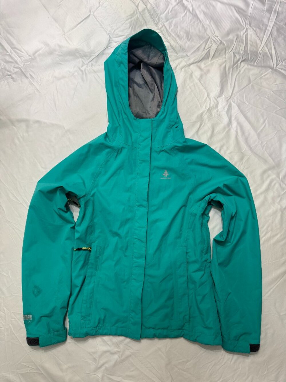 Woods Teal Waterproof Rain Jacket Women's Small